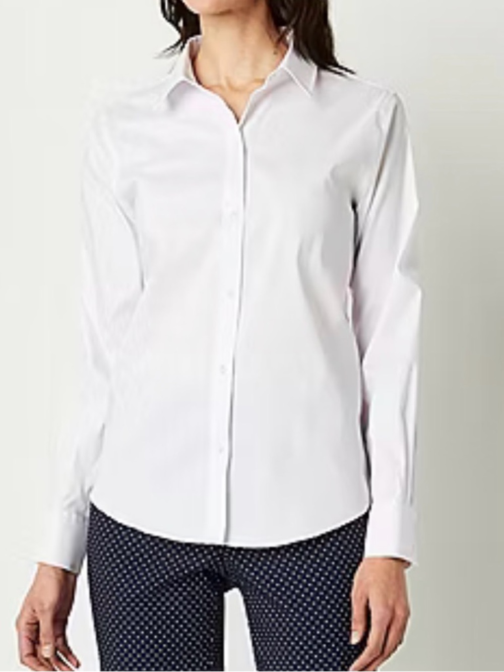 Liz Claiborne Regular Fit Wrinkle Free Poplin Button-Down Shirt Women’s Size XL